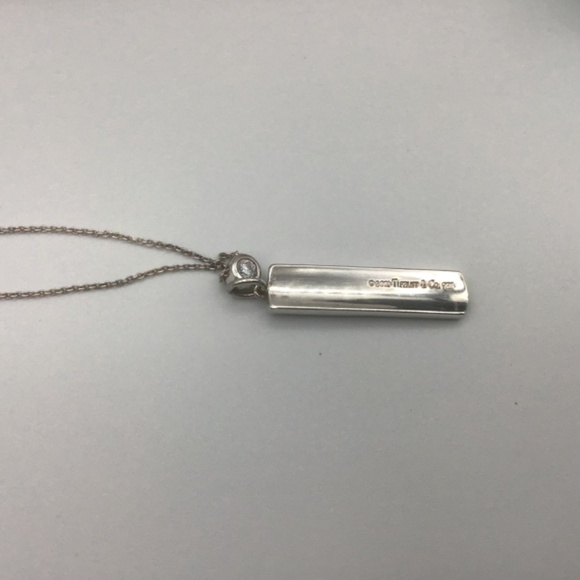 Vintage Tiffany & Co. Tiffany 1837 Bar Plate Pendant Necklace Sterling Sliver - Picture 15 of 15